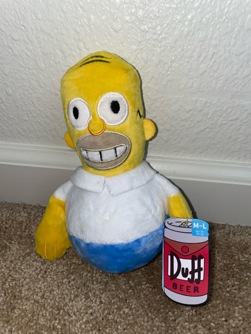 Homer Simpson Bark Box Toy M/L